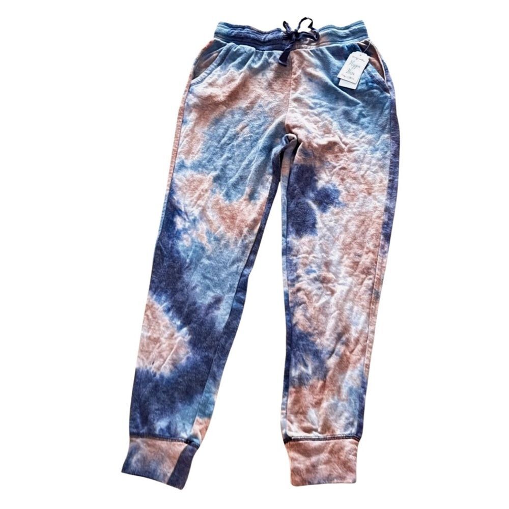 Hippie Rose Juniors Tie-Dye Ribbed Pull-on Joggers Size: M Tie-Dye Jogger Pants - Picture 5 of 7